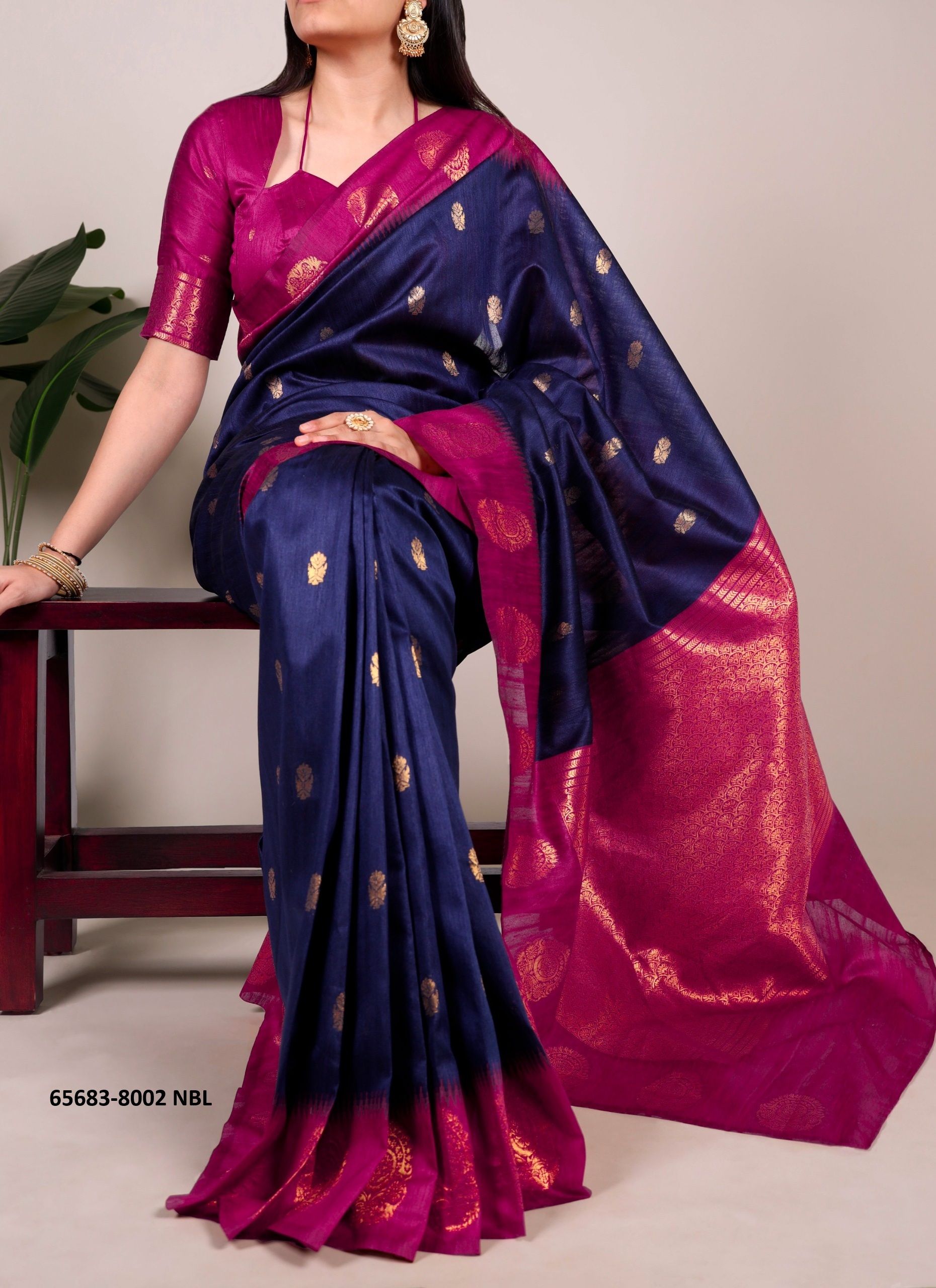 KALINDI 8002 - Catalog # 65683 (Set of 6 Sarees)