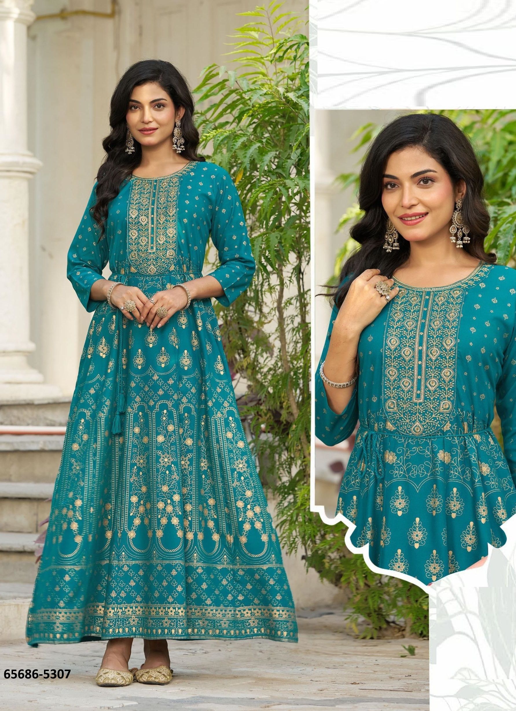 FESTIVAL PRO MAX ULTRA - Catalog # 65686 (Set of 6 Readymade Women's Kurtis / Tops) FESTIVAL PRO MAX ULTRA - Catalog # 65686 (Set of 6 Readymade Women's Kurtis / Tops)
