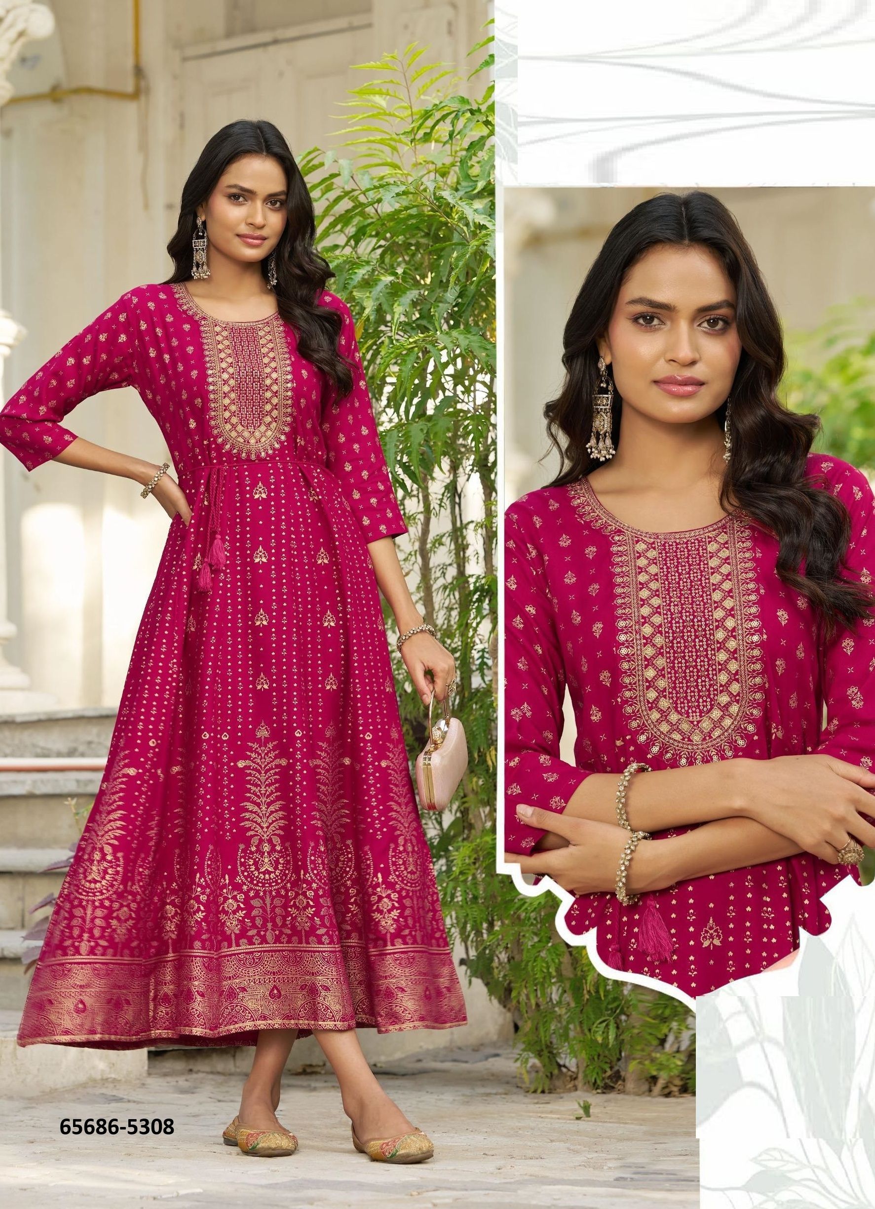 FESTIVAL PRO MAX ULTRA - Catalog # 65686 (Set of 6 Readymade Women's Kurtis / Tops) FESTIVAL PRO MAX ULTRA - Catalog # 65686 (Set of 6 Readymade Women's Kurtis / Tops)