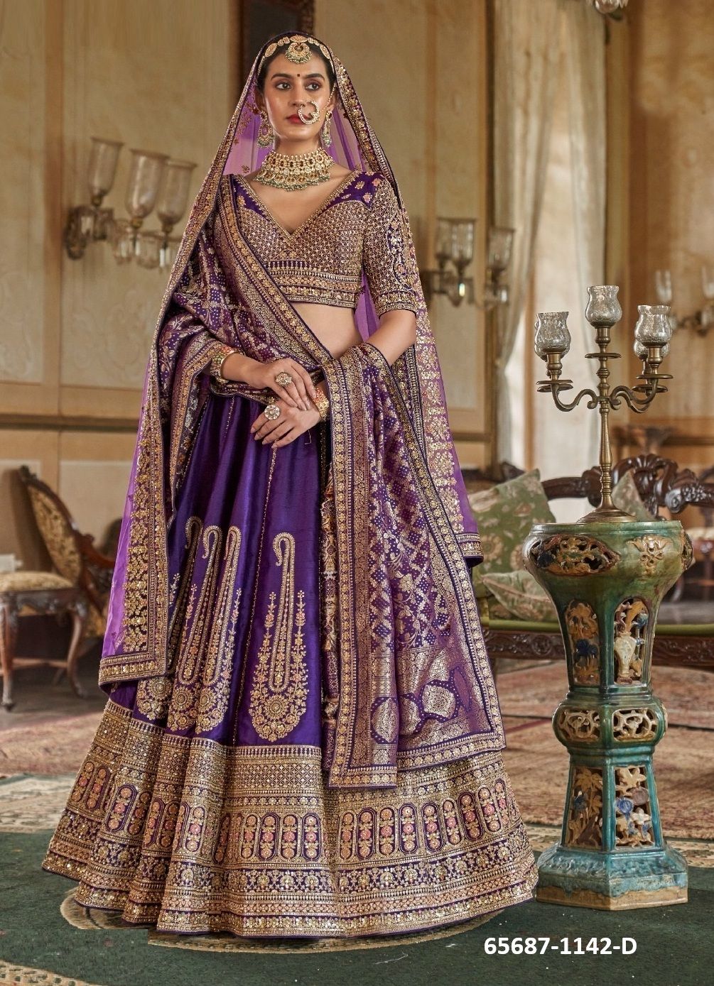 SABYASACHI DULHAN - Catalog # 65687 (Set of 15 Semi-Stitched Lehengas) SABYASACHI DULHAN - Catalog # 65687 (Set of 15 Semi-Stitched Lehengas)