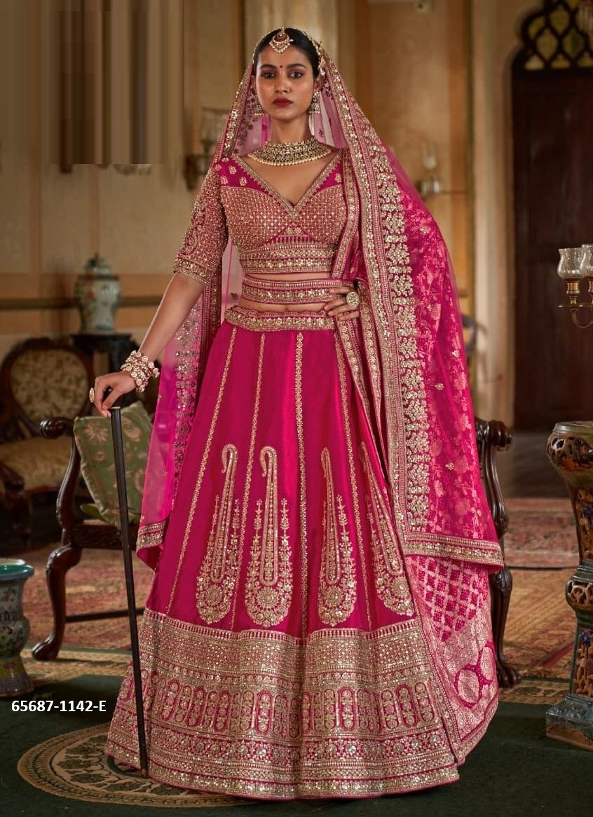 SABYASACHI DULHAN - Catalog # 65687 (Set of 15 Semi-Stitched Lehengas) SABYASACHI DULHAN - Catalog # 65687 (Set of 15 Semi-Stitched Lehengas)