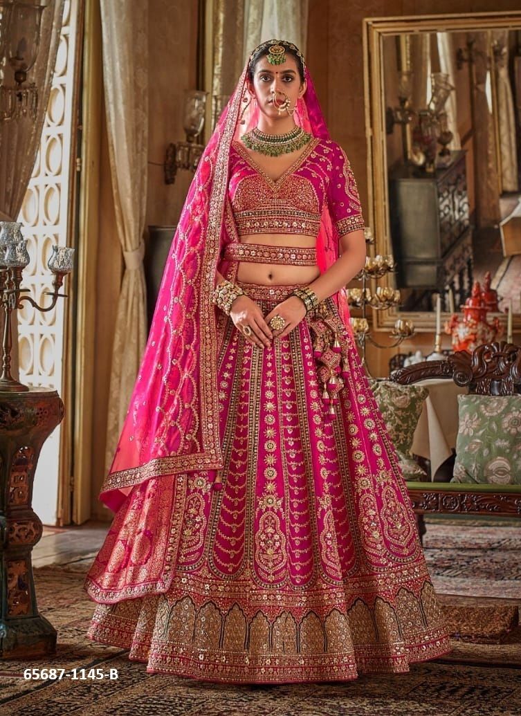 SABYASACHI DULHAN - Catalog # 65687 (Set of 15 Semi-Stitched Lehengas) SABYASACHI DULHAN - Catalog # 65687 (Set of 15 Semi-Stitched Lehengas)