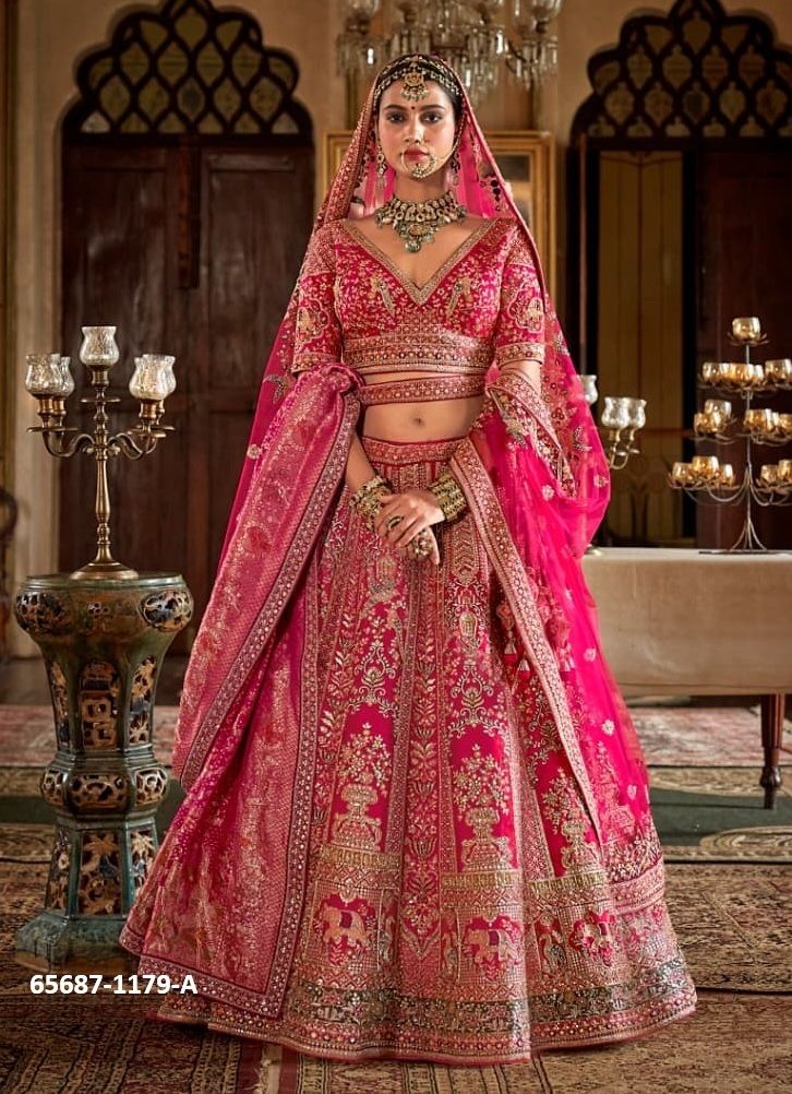 SABYASACHI DULHAN - Catalog # 65687 (Set of 15 Semi-Stitched Lehengas) SABYASACHI DULHAN - Catalog # 65687 (Set of 15 Semi-Stitched Lehengas)