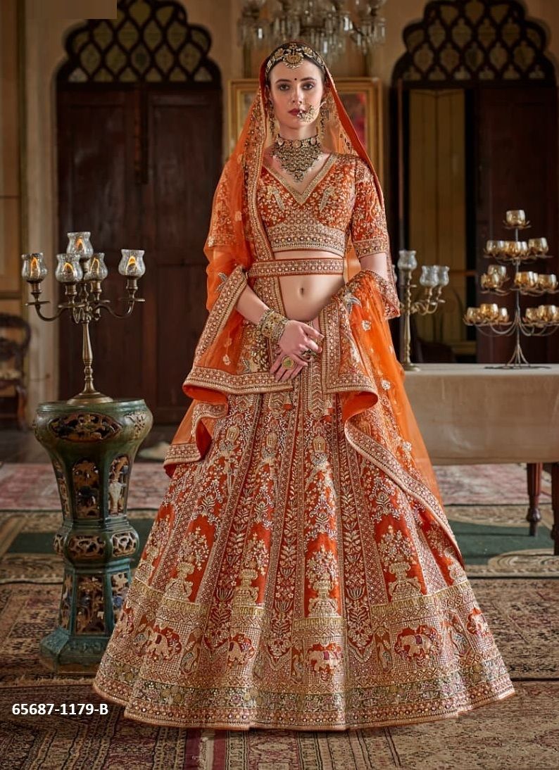 SABYASACHI DULHAN - Catalog # 65687 (Set of 15 Semi-Stitched Lehengas) SABYASACHI DULHAN - Catalog # 65687 (Set of 15 Semi-Stitched Lehengas)