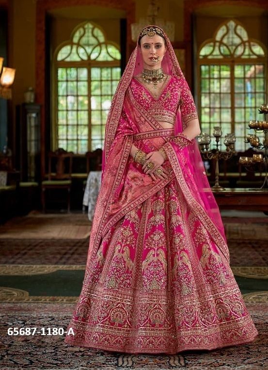 SABYASACHI DULHAN - Catalog # 65687 (Set of 15 Semi-Stitched Lehengas) SABYASACHI DULHAN - Catalog # 65687 (Set of 15 Semi-Stitched Lehengas)