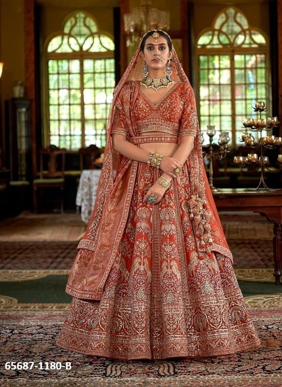 SABYASACHI DULHAN - Catalog # 65687 (Set of 15 Semi-Stitched Lehengas) SABYASACHI DULHAN - Catalog # 65687 (Set of 15 Semi-Stitched Lehengas)