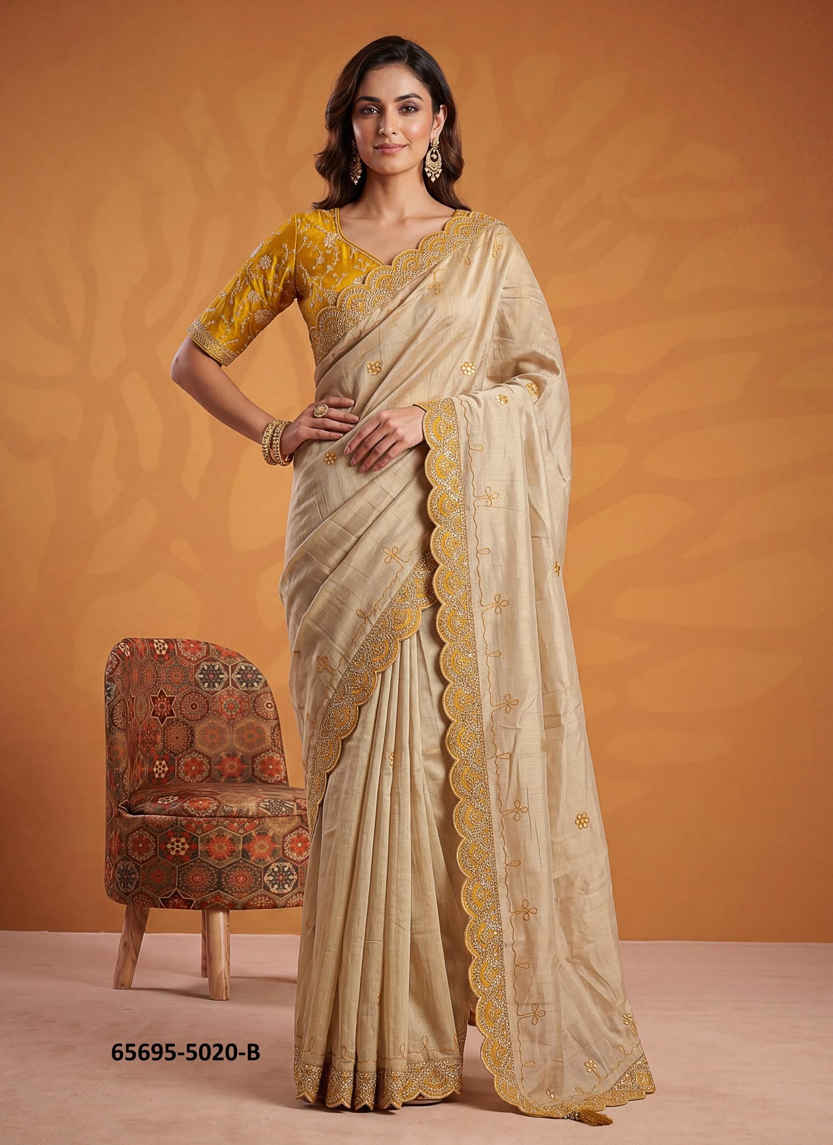 SERIES 5020 - Catalog # 65695 (Set of 6 Sarees)