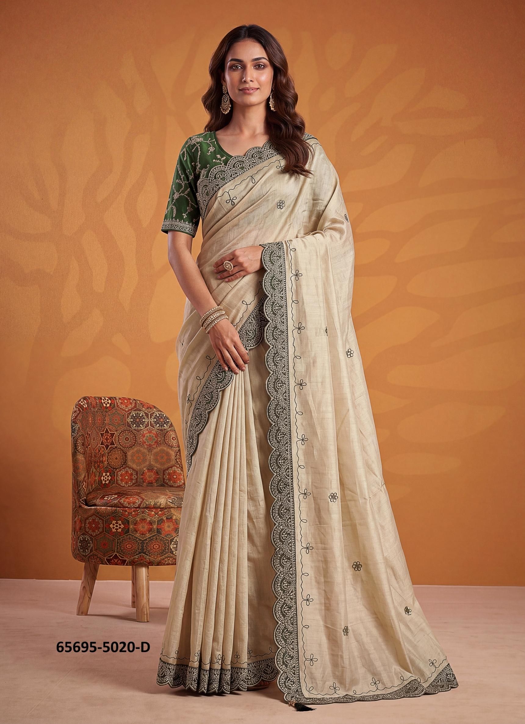 SERIES 5020 - Catalog # 65695 (Set of 6 Sarees)
