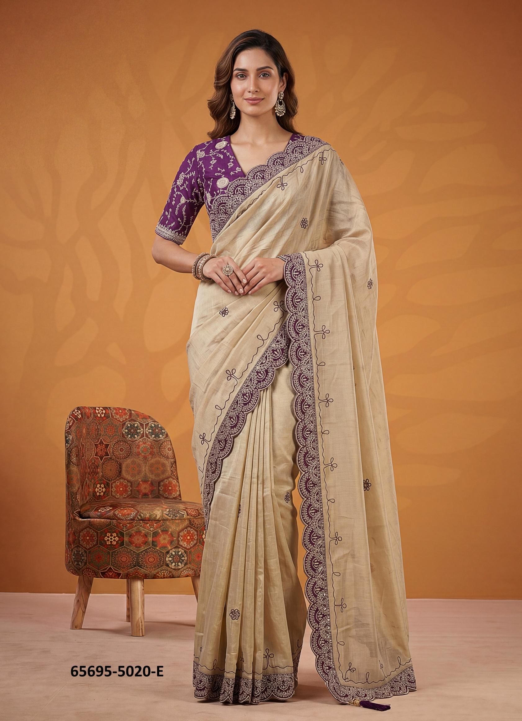 SERIES 5020 - Catalog # 65695 (Set of 6 Sarees)