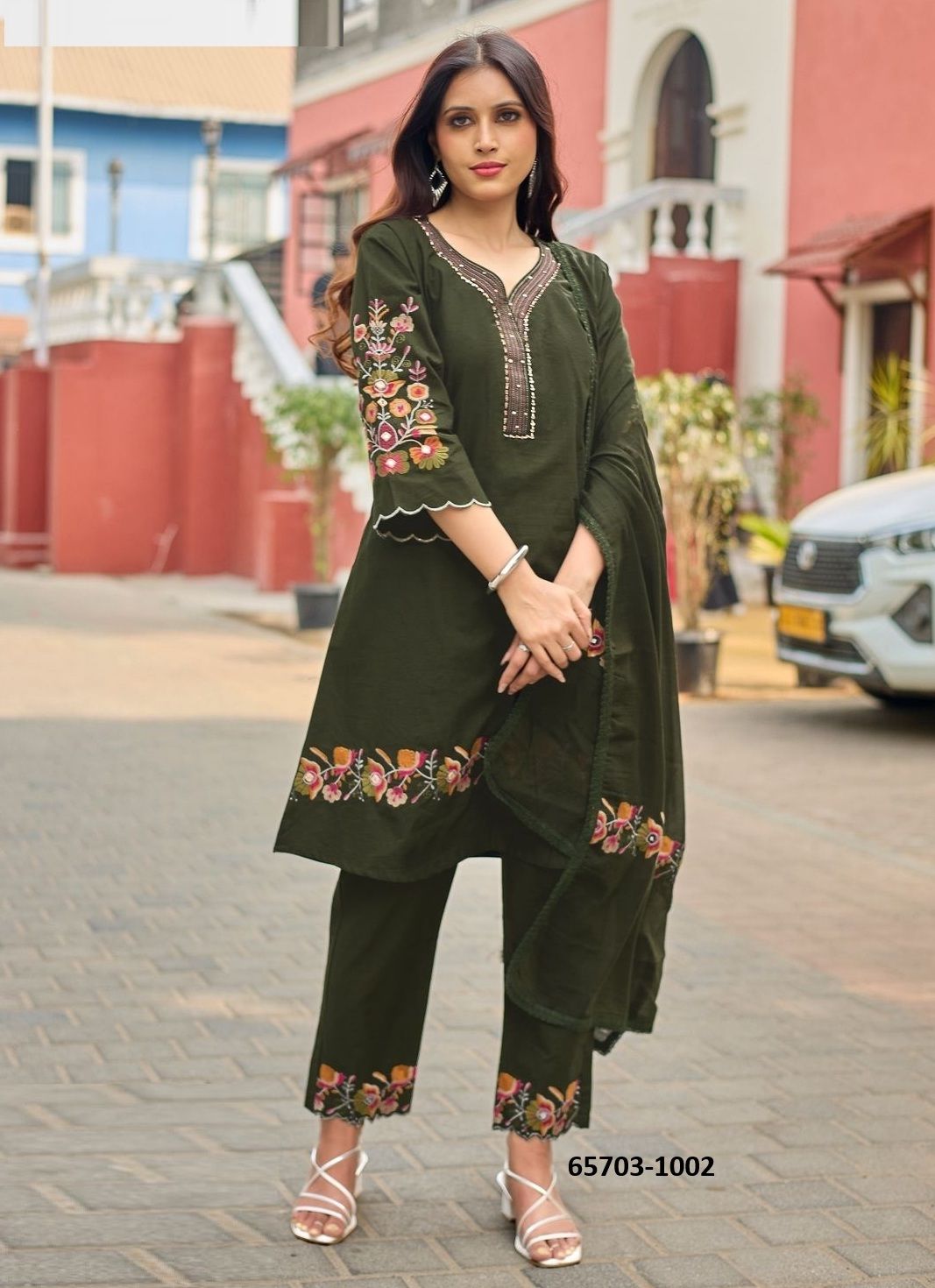 AMIRA - Catalog # 65703 (Set of 4 Readymade Salwar Suits)