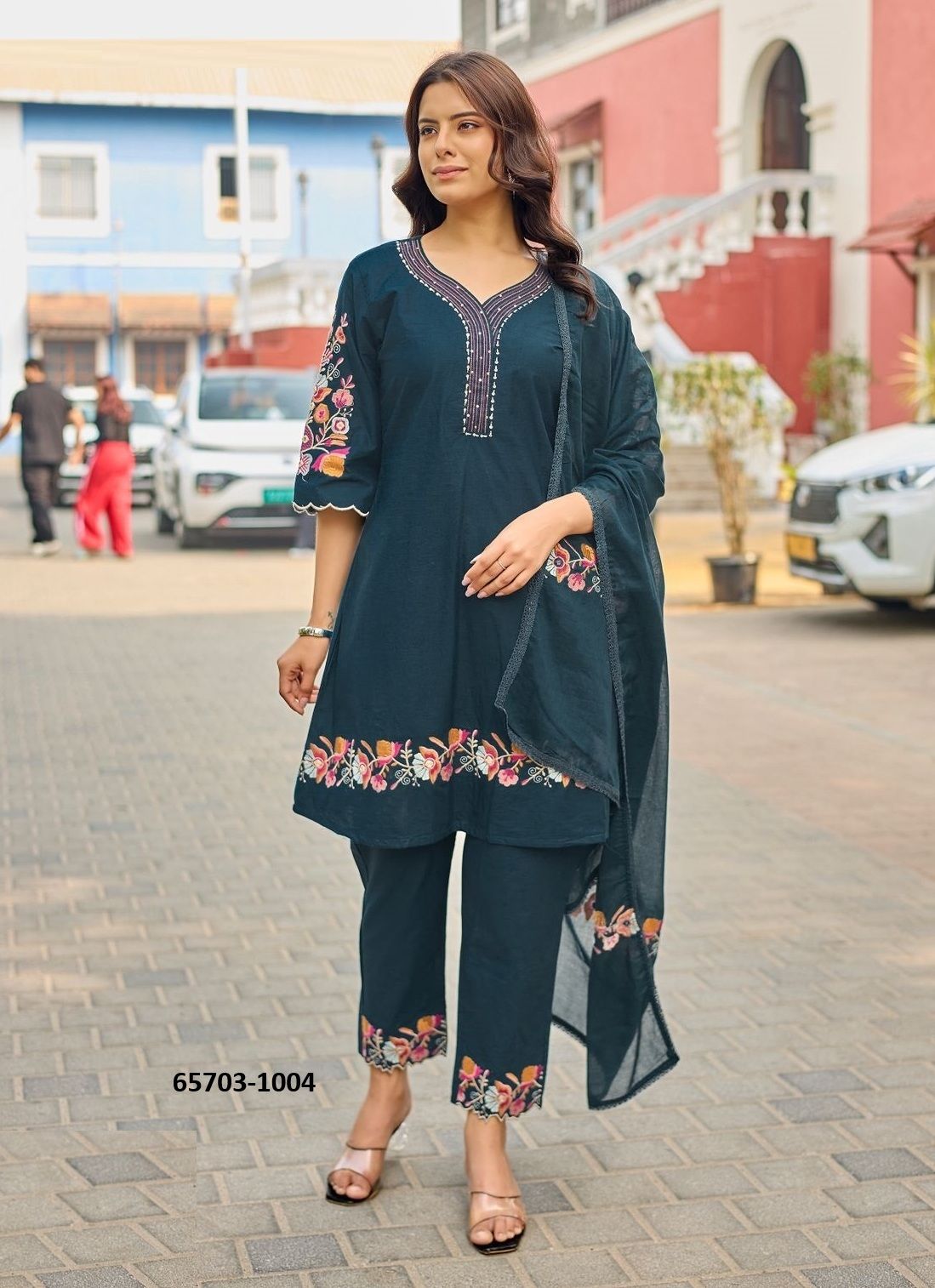AMIRA - Catalog # 65703 (Set of 4 Readymade Salwar Suits)