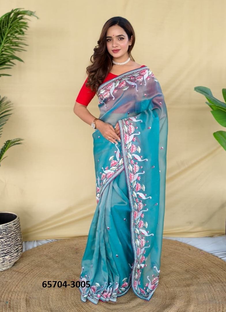 ROYAL GABANNA SILK - Catalog # 65704 (Set of 6 Sarees)