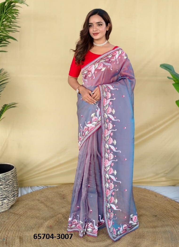 ROYAL GABANNA SILK - Catalog # 65704 (Set of 6 Sarees)