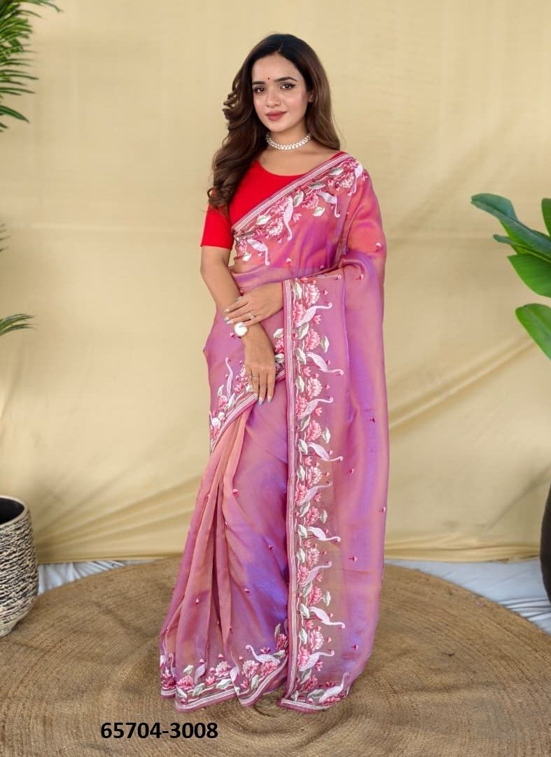 ROYAL GABANNA SILK - Catalog # 65704 (Set of 6 Sarees)