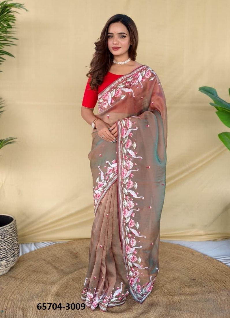 ROYAL GABANNA SILK - Catalog # 65704 (Set of 6 Sarees)