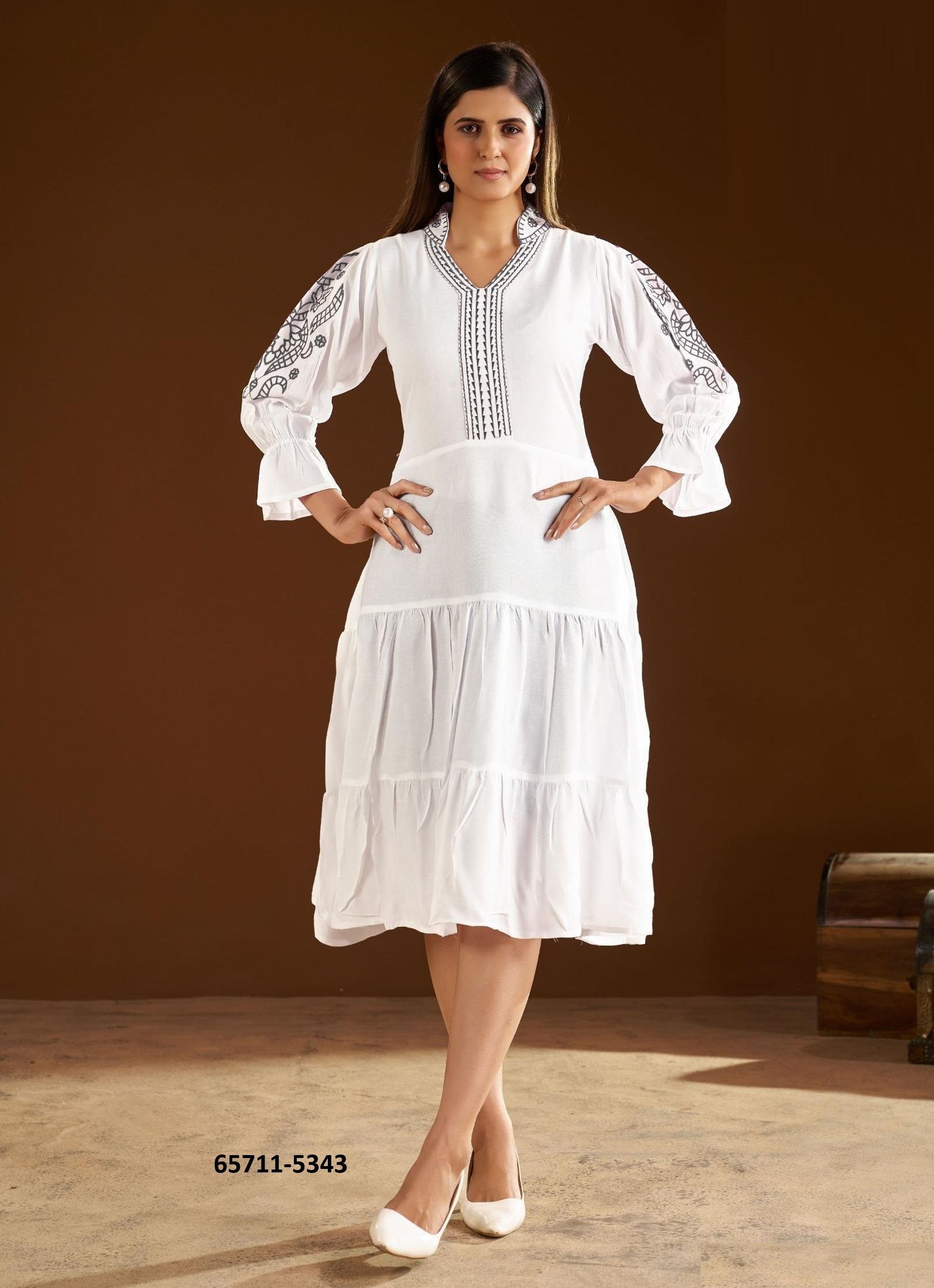 ANNA - Catalog # 65711 (Set of 4 Readymade Women's Kurtis / Tops) ANNA - Catalog # 65711 (Set of 4 Readymade Women's Kurtis / Tops)