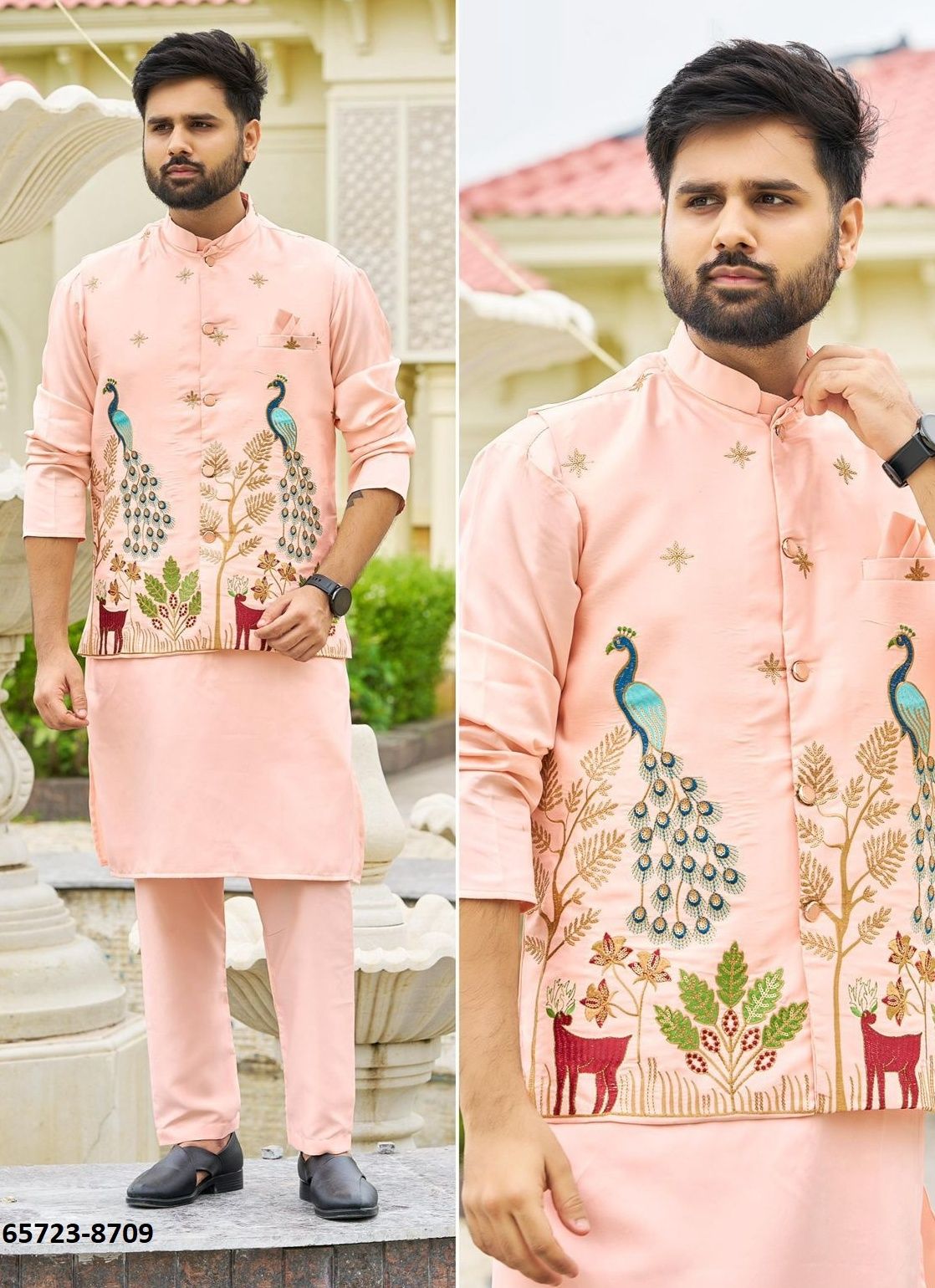 SWAGAT 3 - Catalog # 65723 (Set of 4 Men's Ethnic Wear) SWAGAT 3 - Catalog # 65723 (Set of 4 Men's Ethnic Wear)