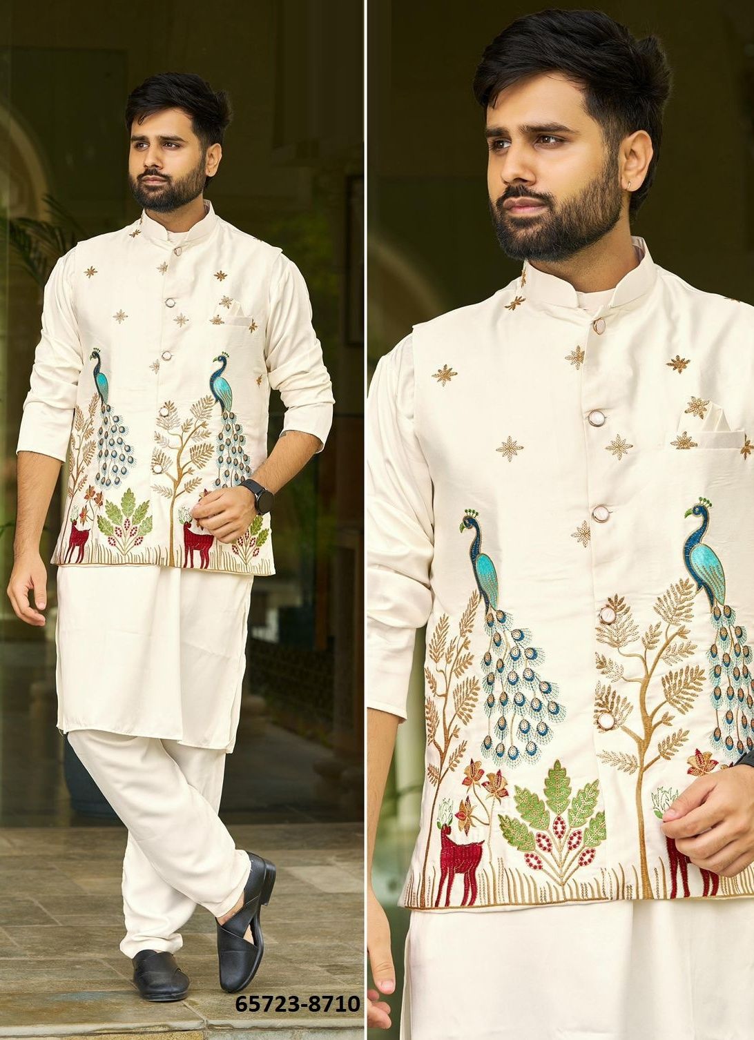 SWAGAT 3 - Catalog # 65723 (Set of 4 Men's Ethnic Wear) SWAGAT 3 - Catalog # 65723 (Set of 4 Men's Ethnic Wear)