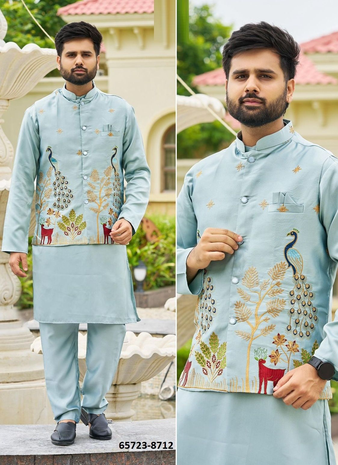 SWAGAT 3 - Catalog # 65723 (Set of 4 Men's Ethnic Wear) SWAGAT 3 - Catalog # 65723 (Set of 4 Men's Ethnic Wear)