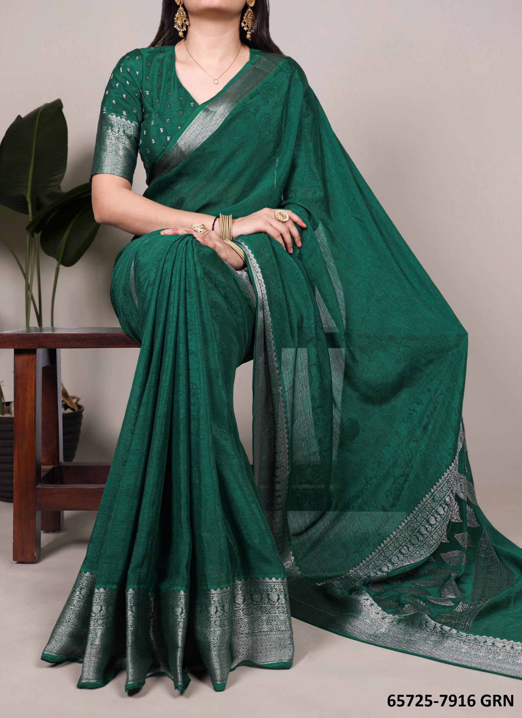 SERIES 7916 - Catalog # 65725 (Set of 5 Sarees) SERIES 7916 - Catalog # 65725 (Set of 5 Sarees)