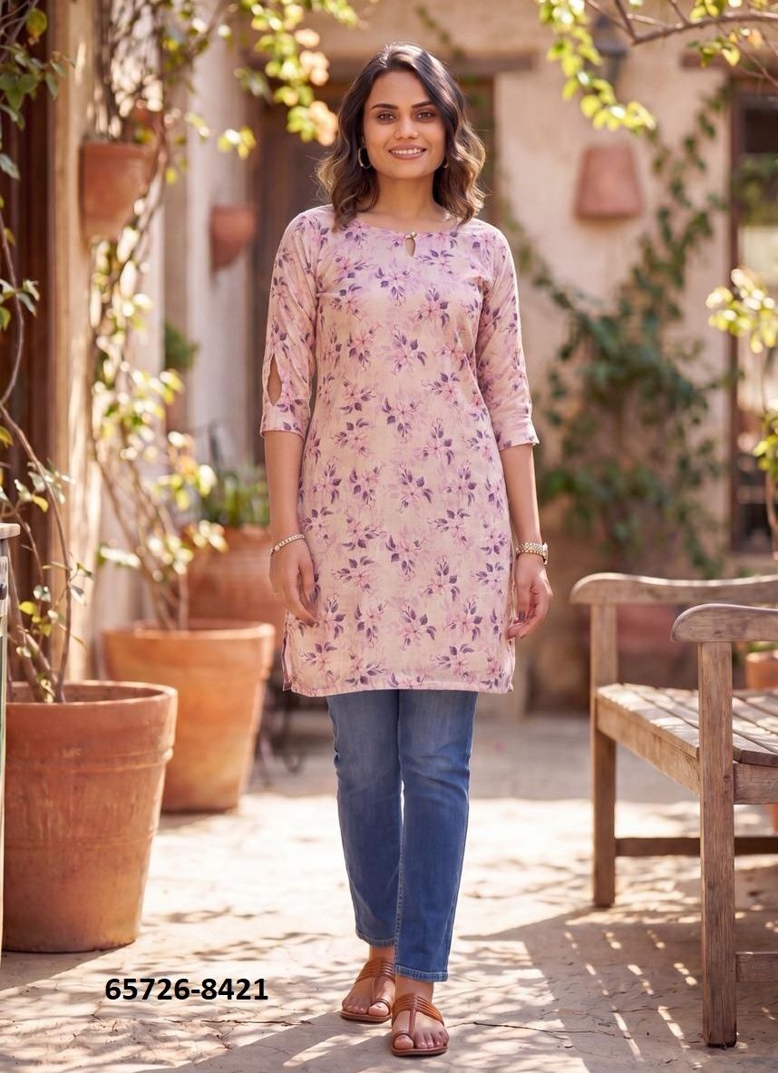 TRISHA - Catalog # 65726 (Set of 3 Readymade Women's Kurtis / Tops) TRISHA - Catalog # 65726 (Set of 3 Readymade Women's Kurtis / Tops)