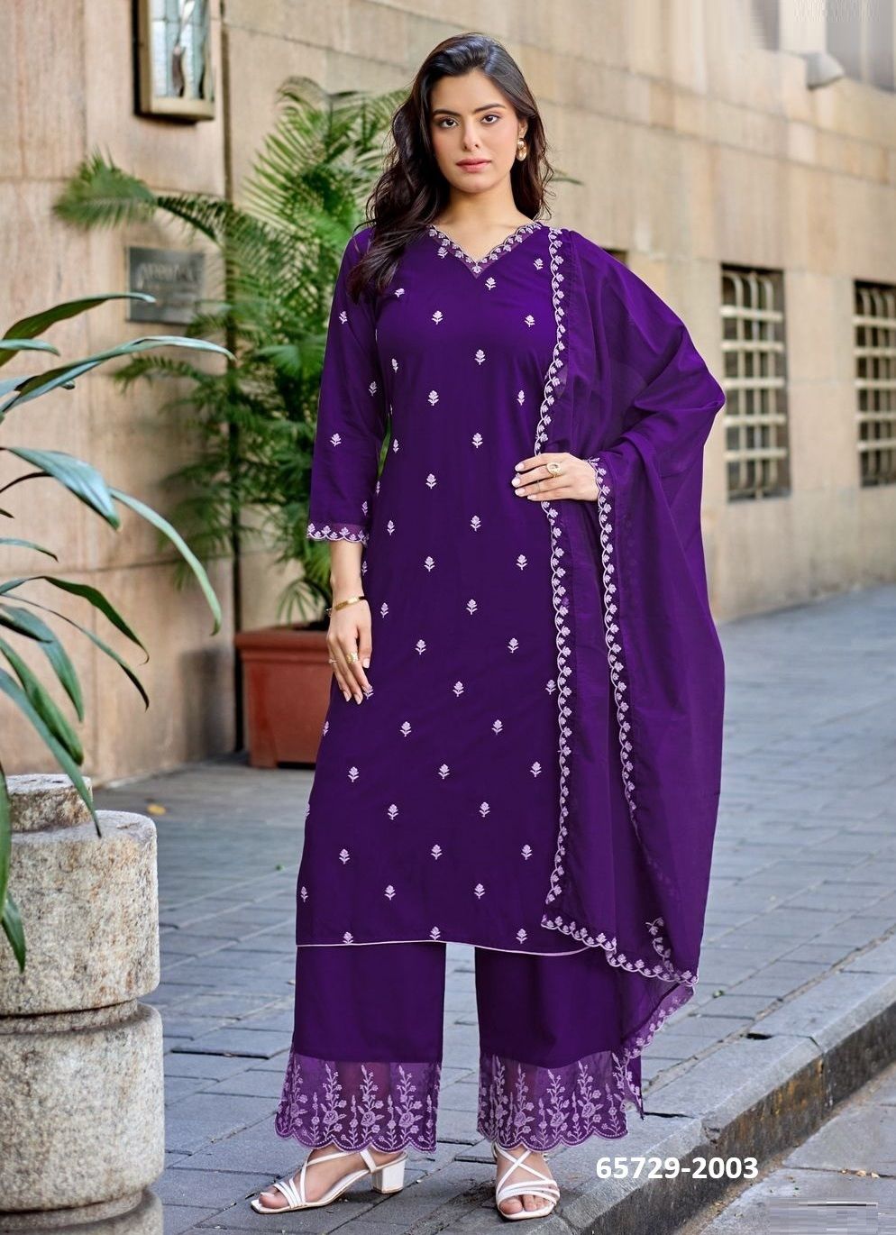 KALAVATI - Catalog # 65729 (Set of 4 Readymade Salwar Suits)