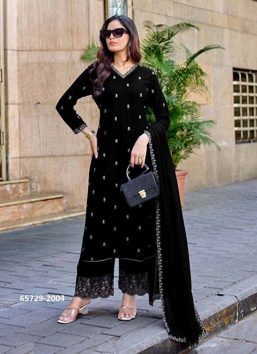 KALAVATI - Catalog # 65729 (Set of 4 Readymade Salwar Suits)