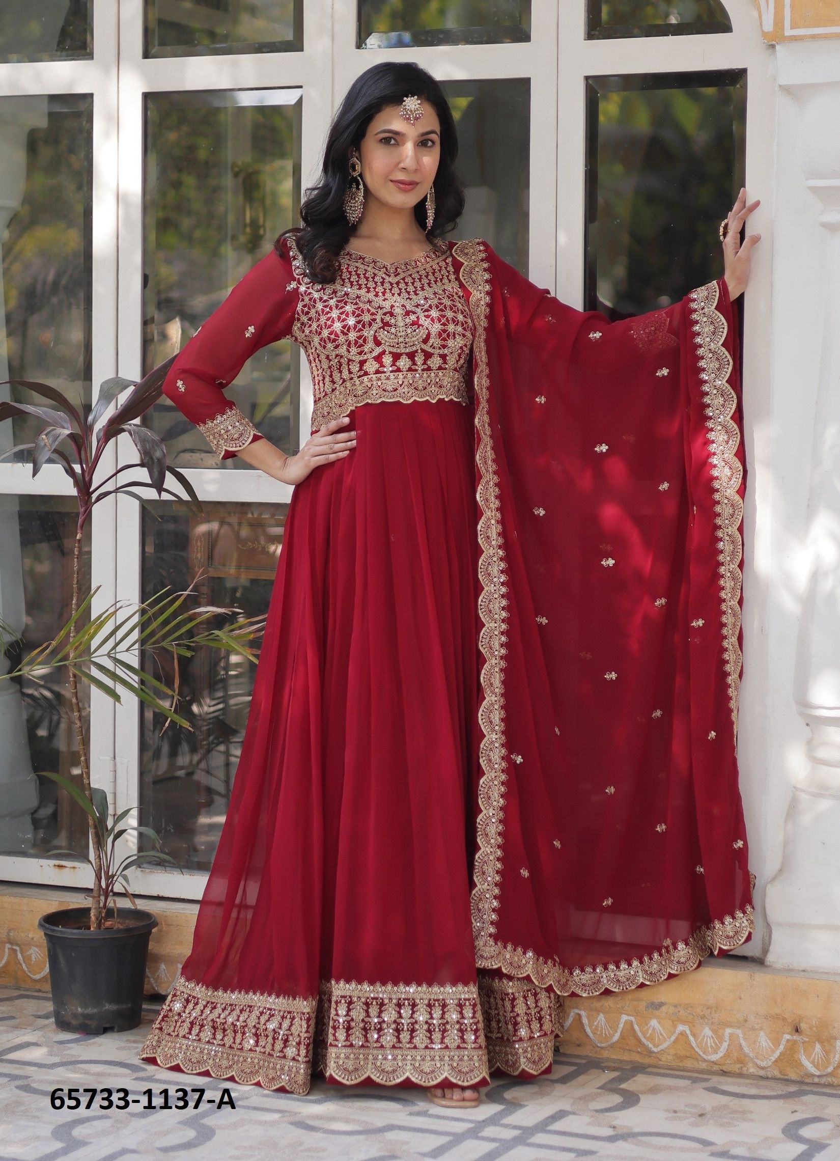 SERIES 1137 - Catalog # 65733 (Set of 2 Readymade Gowns) SERIES 1137 - Catalog # 65733 (Set of 2 Readymade Gowns)