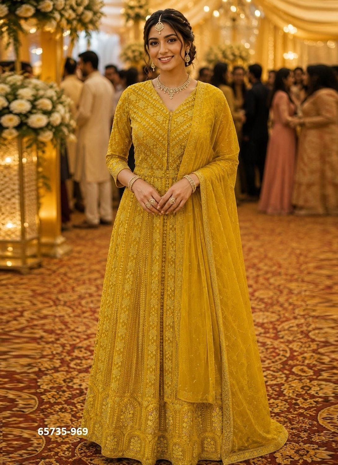 SAJNI - Catalog # 65735 (Set of 2 Readymade Gowns) SAJNI - Catalog # 65735 (Set of 2 Readymade Gowns)