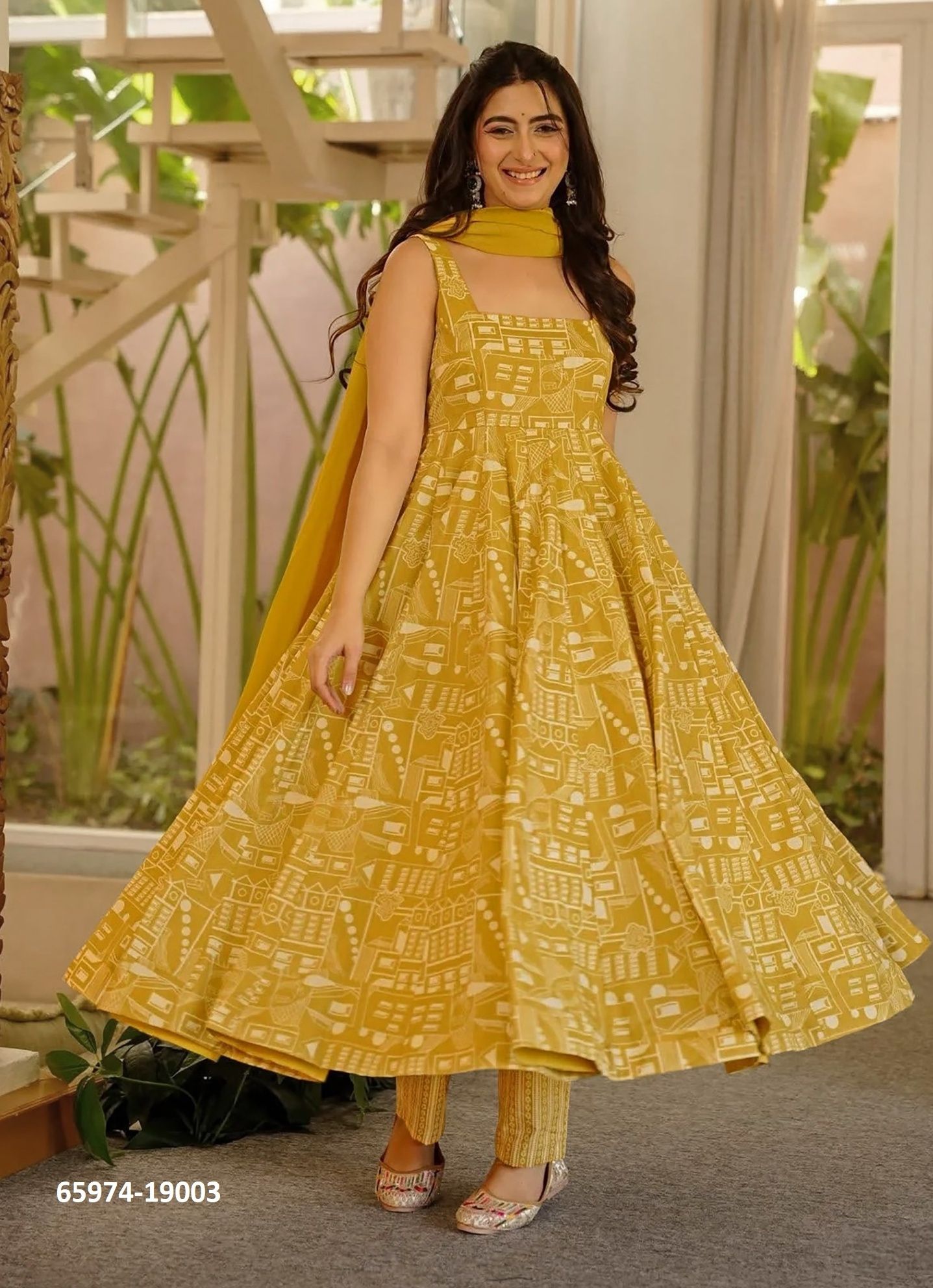 CLORA 19 - Catalog # 65974 (Set of 5 Readymade Salwar Suits)