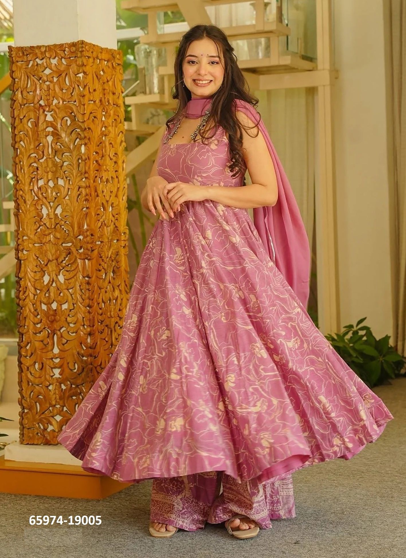 CLORA 19 - Catalog # 65974 (Set of 5 Readymade Salwar Suits)