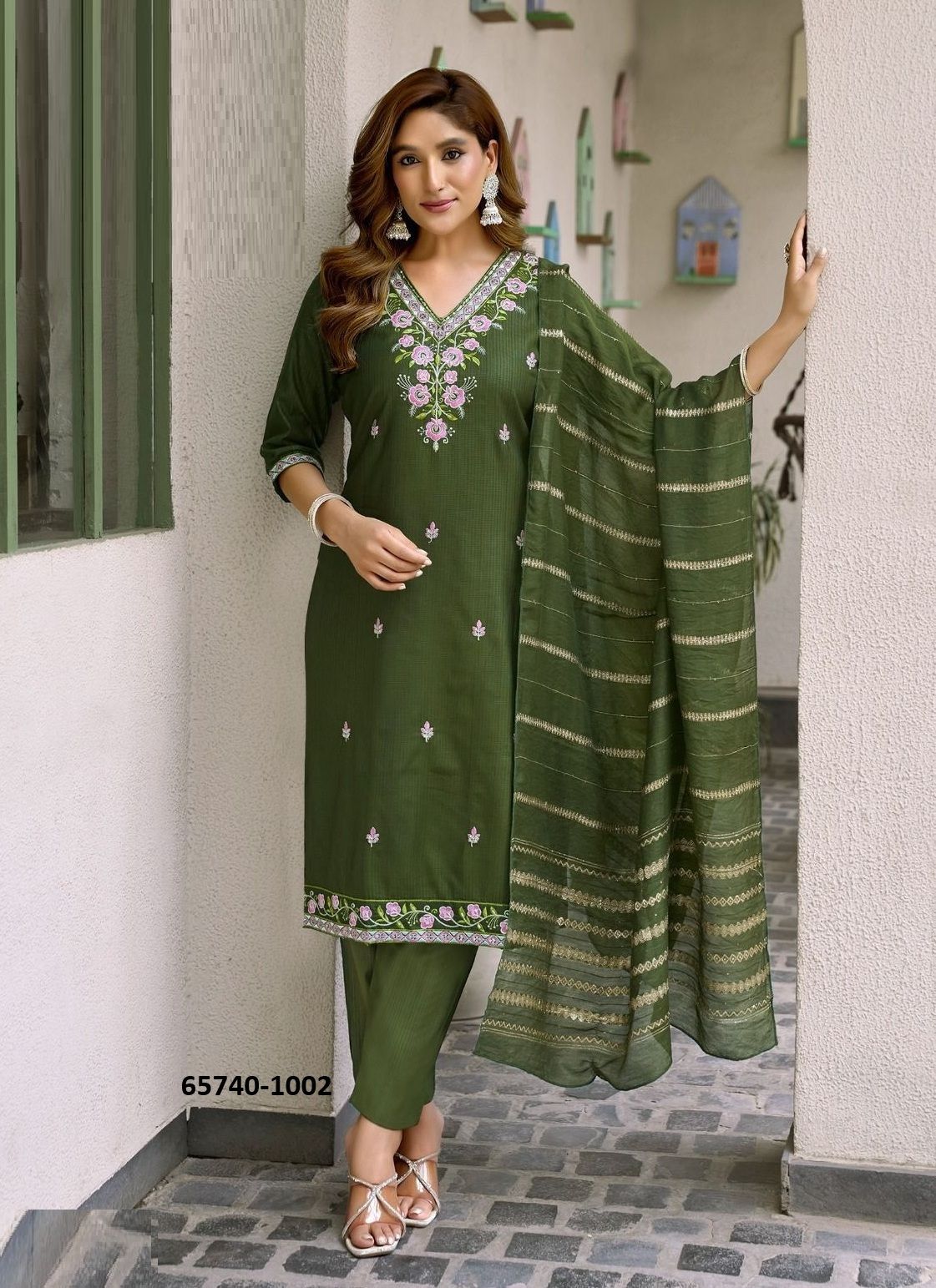 NAZAKAT - Catalog # 65740 (Set of 8 Readymade Salwar Suits)