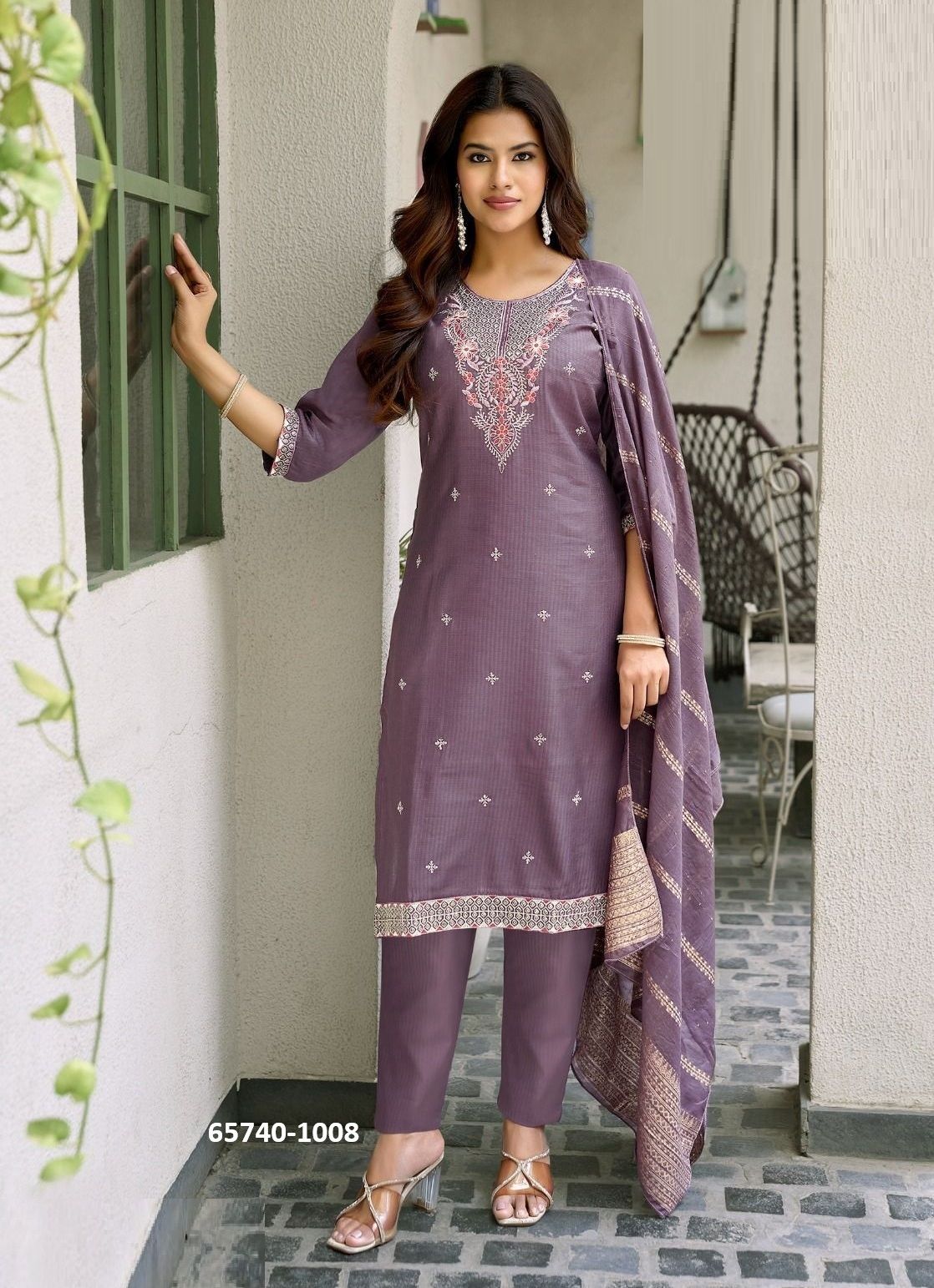 NAZAKAT - Catalog # 65740 (Set of 8 Readymade Salwar Suits)