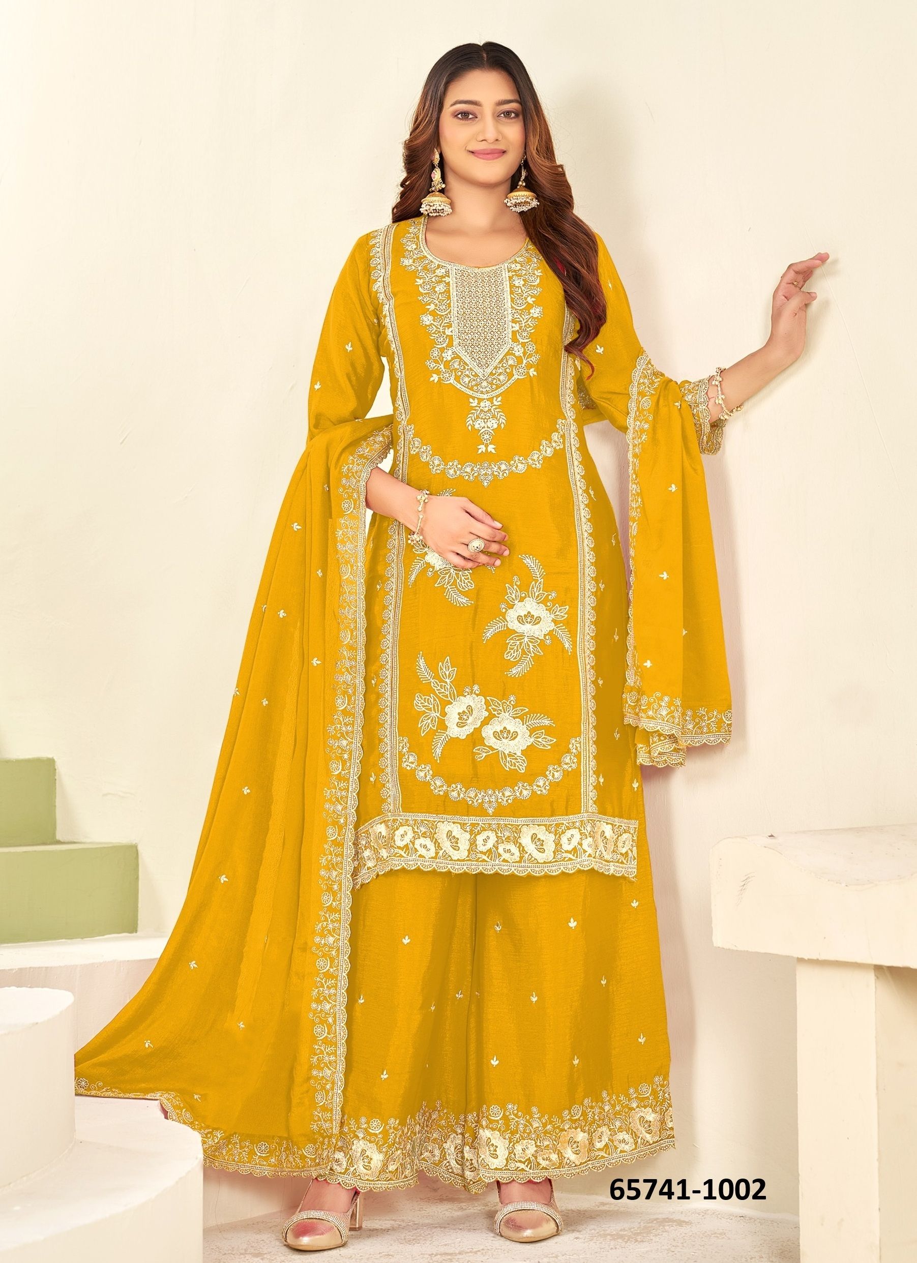 AASAMA - Catalog # 65741 (Set of 8 Readymade Salwar Suits)