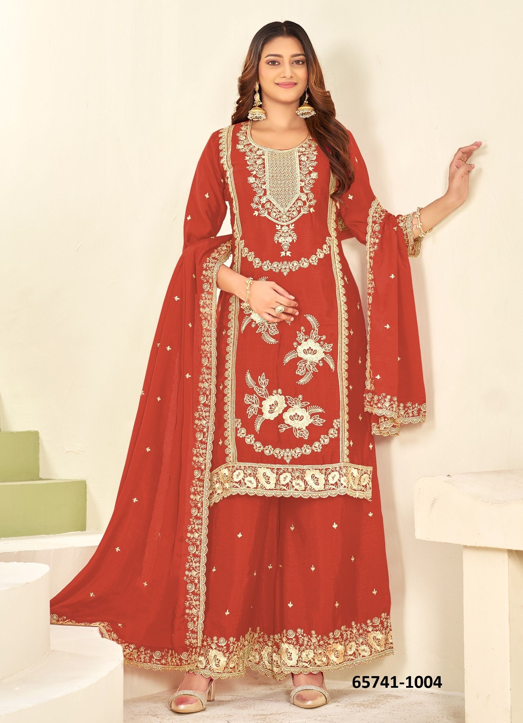 AASAMA - Catalog # 65741 (Set of 8 Readymade Salwar Suits)