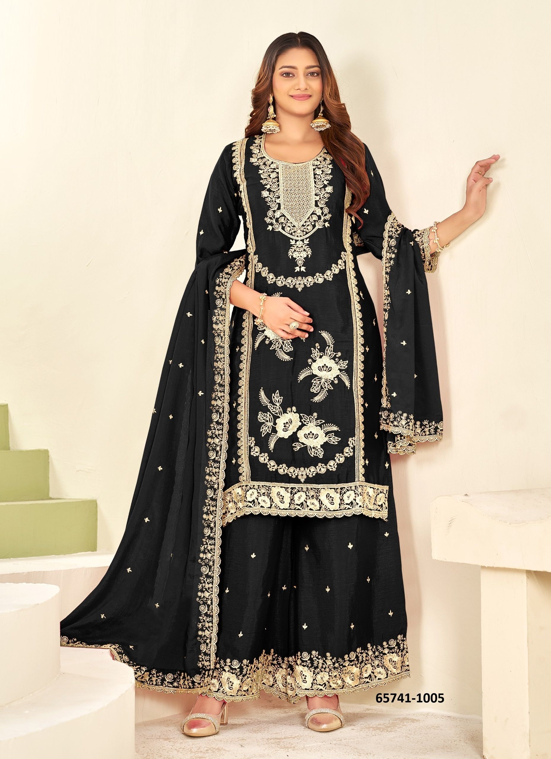 AASAMA - Catalog # 65741 (Set of 8 Readymade Salwar Suits)