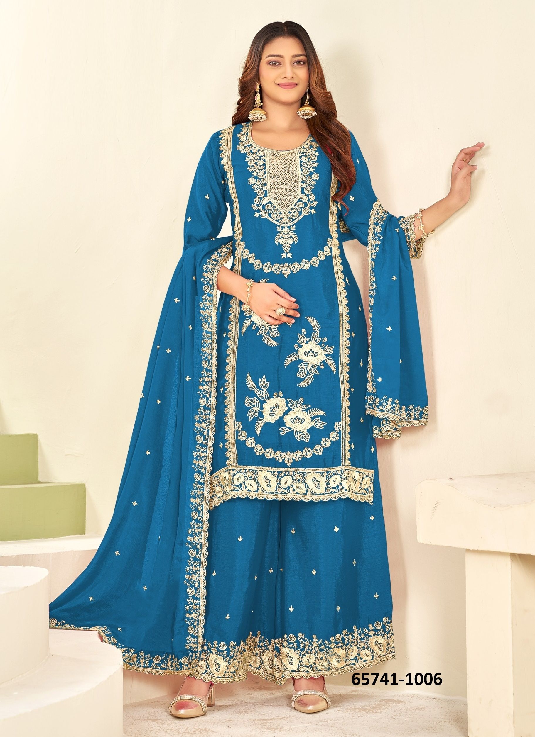 AASAMA - Catalog # 65741 (Set of 8 Readymade Salwar Suits)