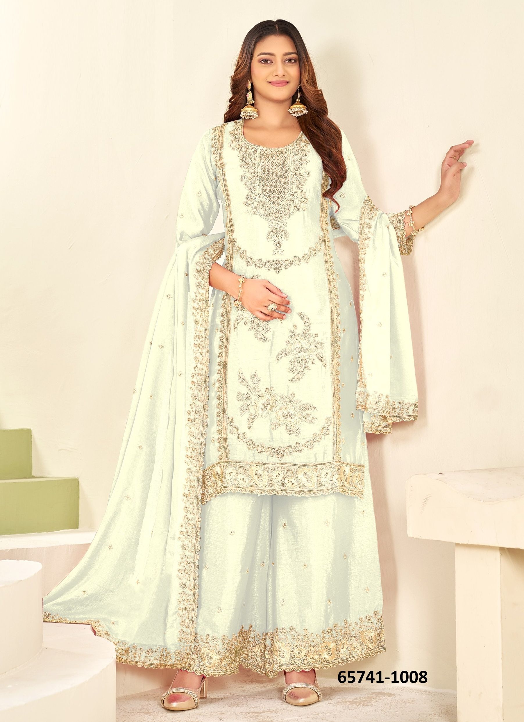 AASAMA - Catalog # 65741 (Set of 8 Readymade Salwar Suits)