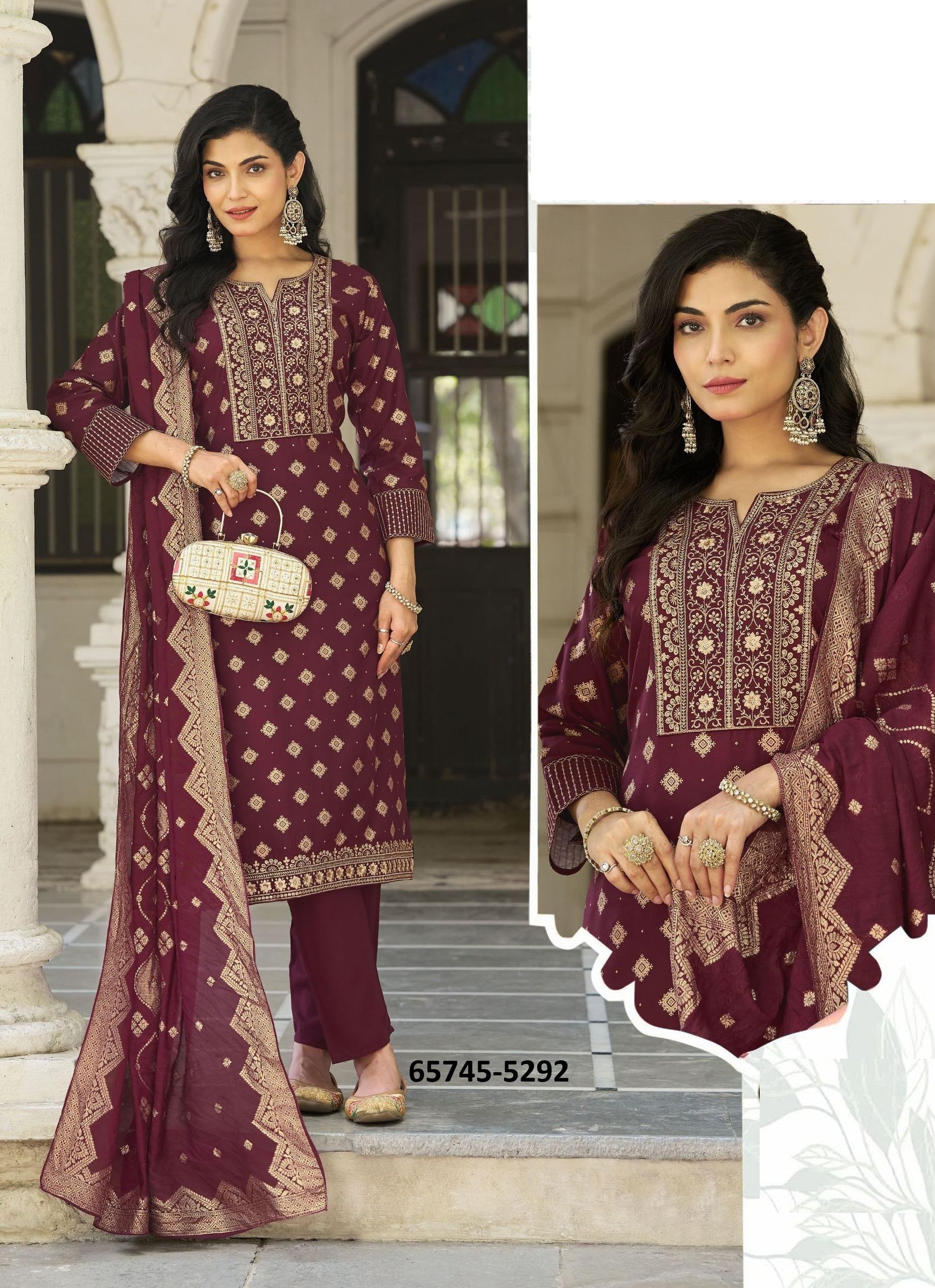 MISS INDIA 5 - Catalog # 65745 (Set of 6 Readymade Salwar Suits)