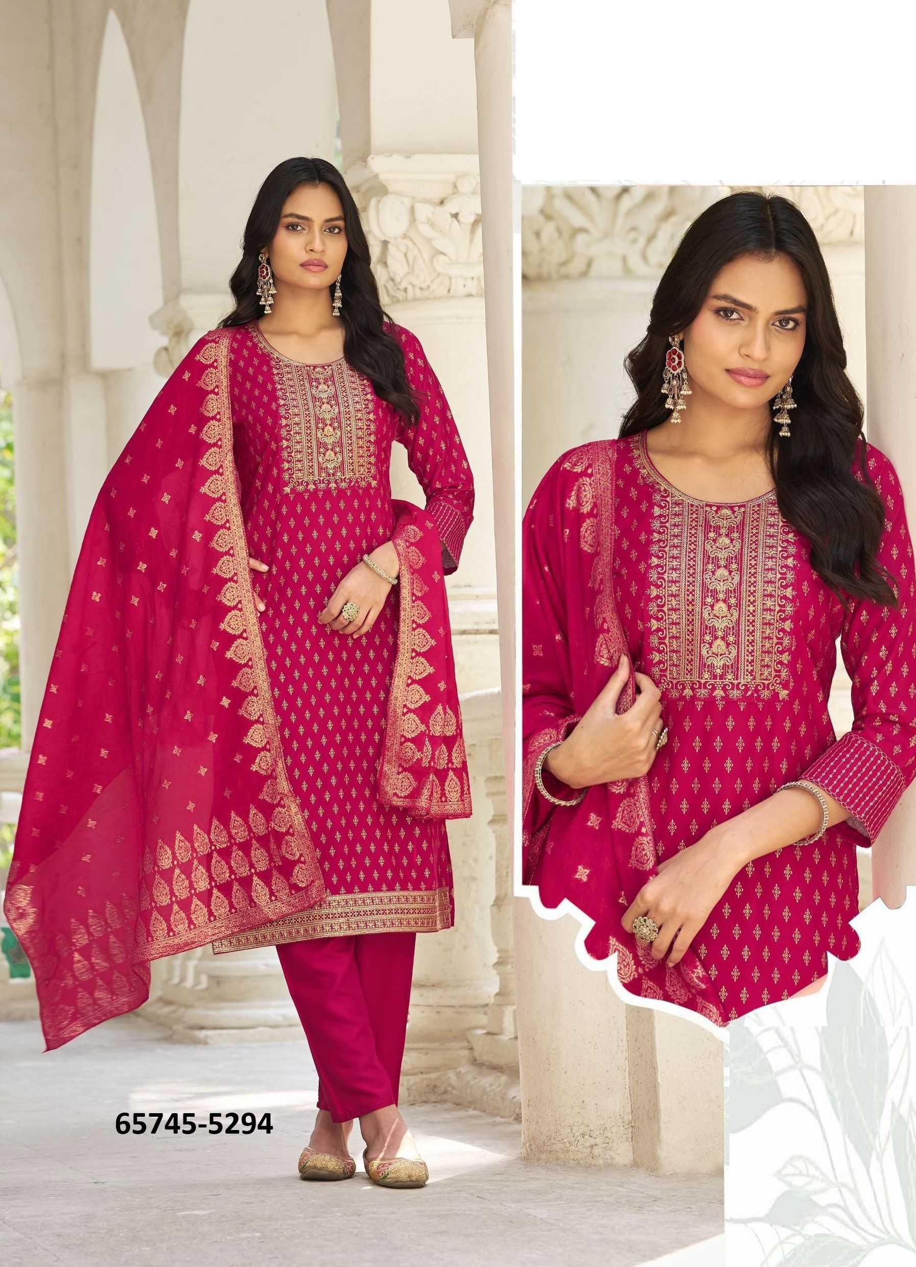 MISS INDIA 5 - Catalog # 65745 (Set of 6 Readymade Salwar Suits)