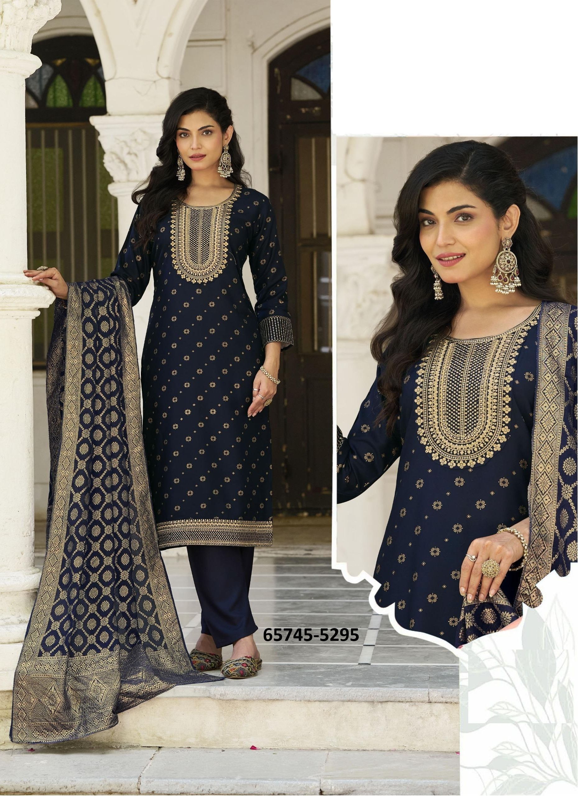 MISS INDIA 5 - Catalog # 65745 (Set of 6 Readymade Salwar Suits)