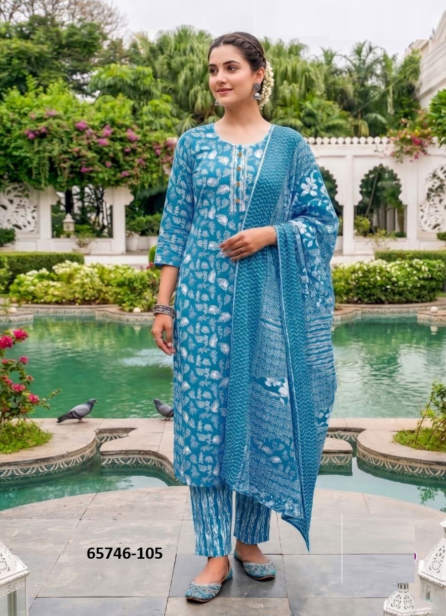 SUMMER FASHION 12 - Catalog # 65746 (Set of 6 Readymade Salwar Suits)