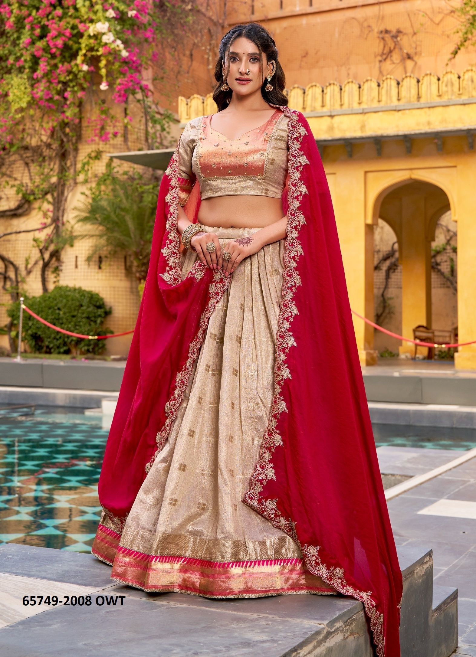 VEDAA 2008 - Catalog # 65749 (Set of 4 Semi-Stitched Lehengas) VEDAA 2008 - Catalog # 65749 (Set of 4 Semi-Stitched Lehengas)