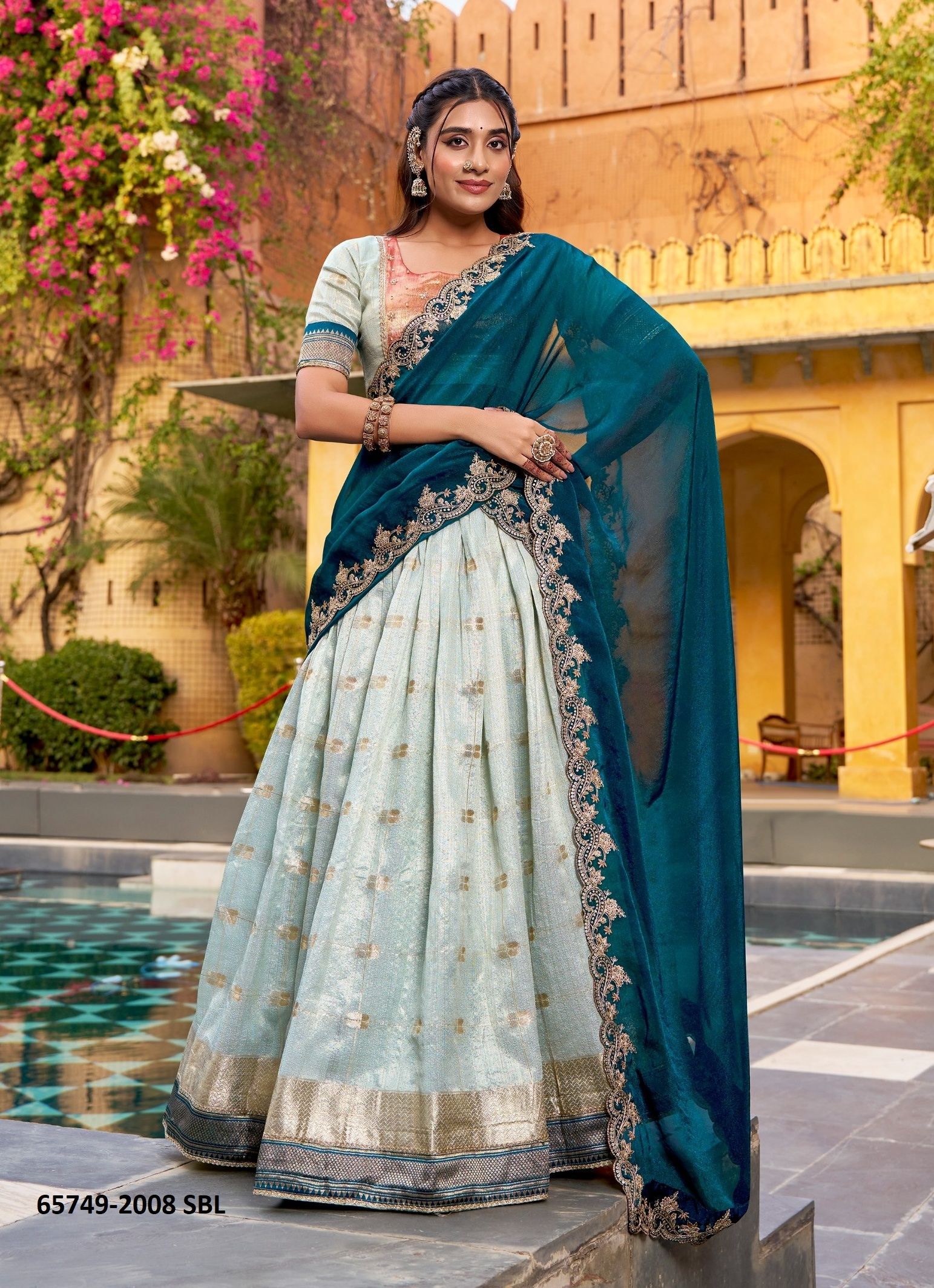 VEDAA 2008 - Catalog # 65749 (Set of 4 Semi-Stitched Lehengas) VEDAA 2008 - Catalog # 65749 (Set of 4 Semi-Stitched Lehengas)