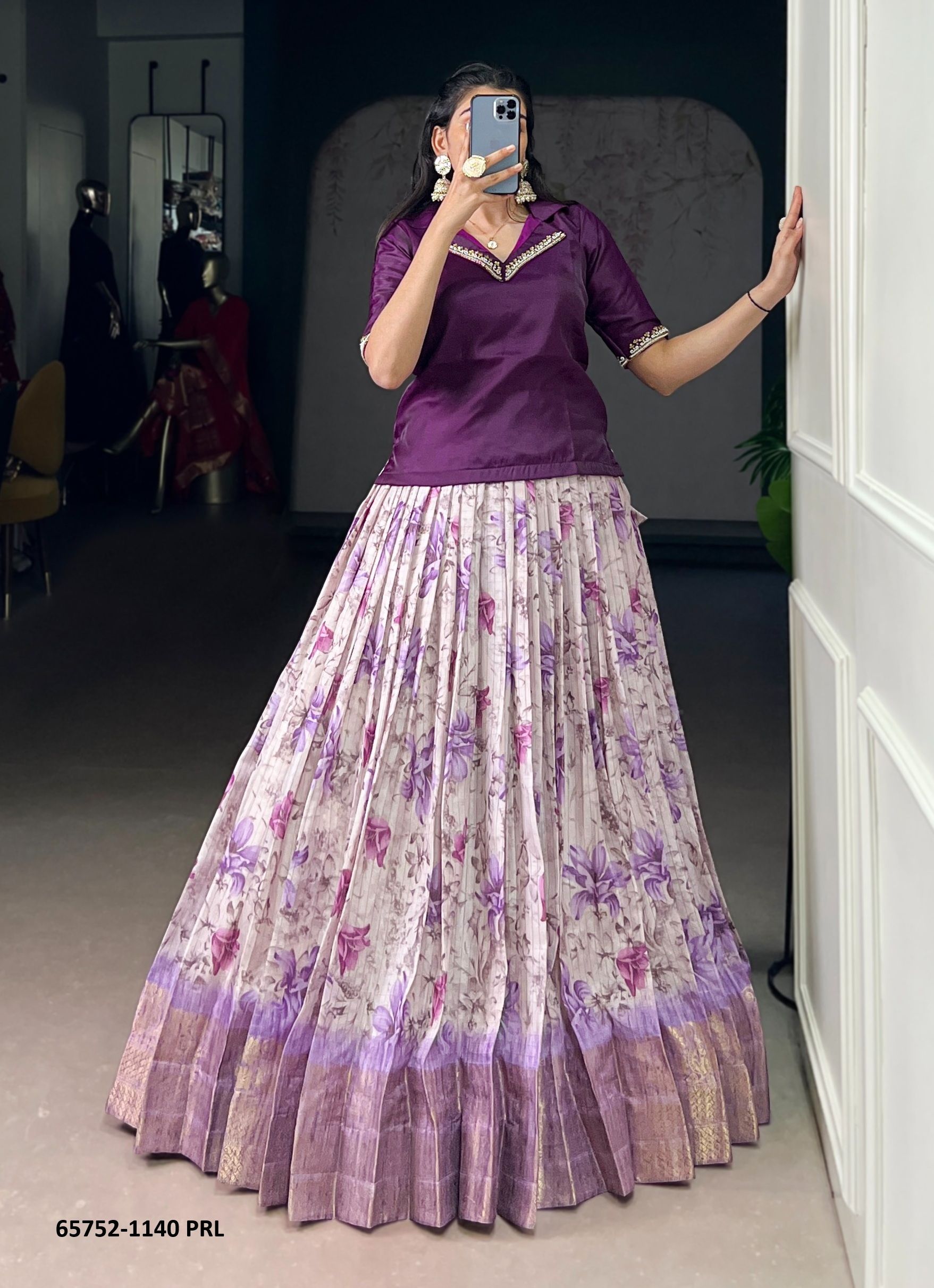 SERIES 1140 - Catalog # 65752 (Set of 4 Readymade Lehengas) SERIES 1140 - Catalog # 65752 (Set of 4 Readymade Lehengas)