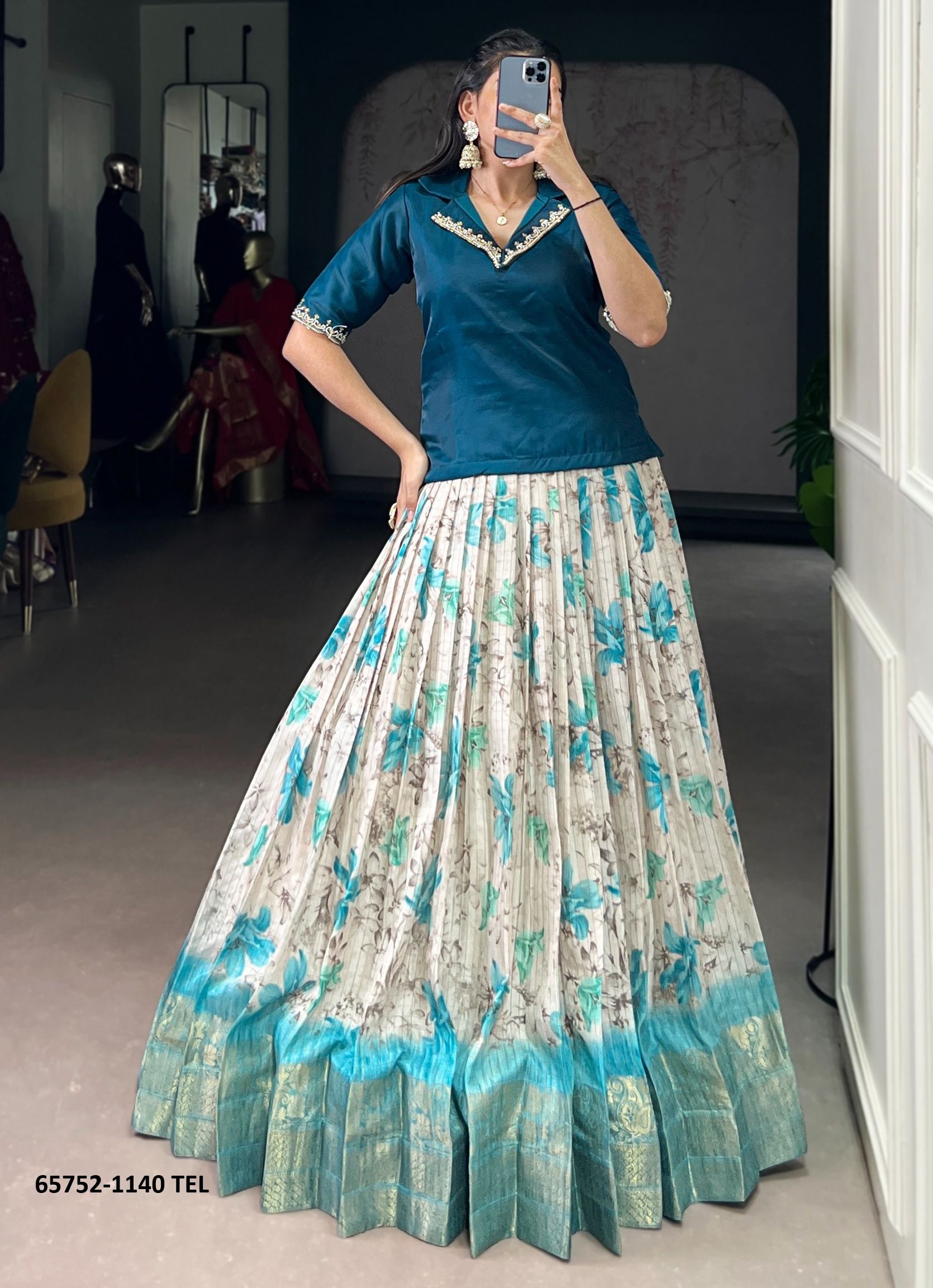 SERIES 1140 - Catalog # 65752 (Set of 4 Readymade Lehengas) SERIES 1140 - Catalog # 65752 (Set of 4 Readymade Lehengas)