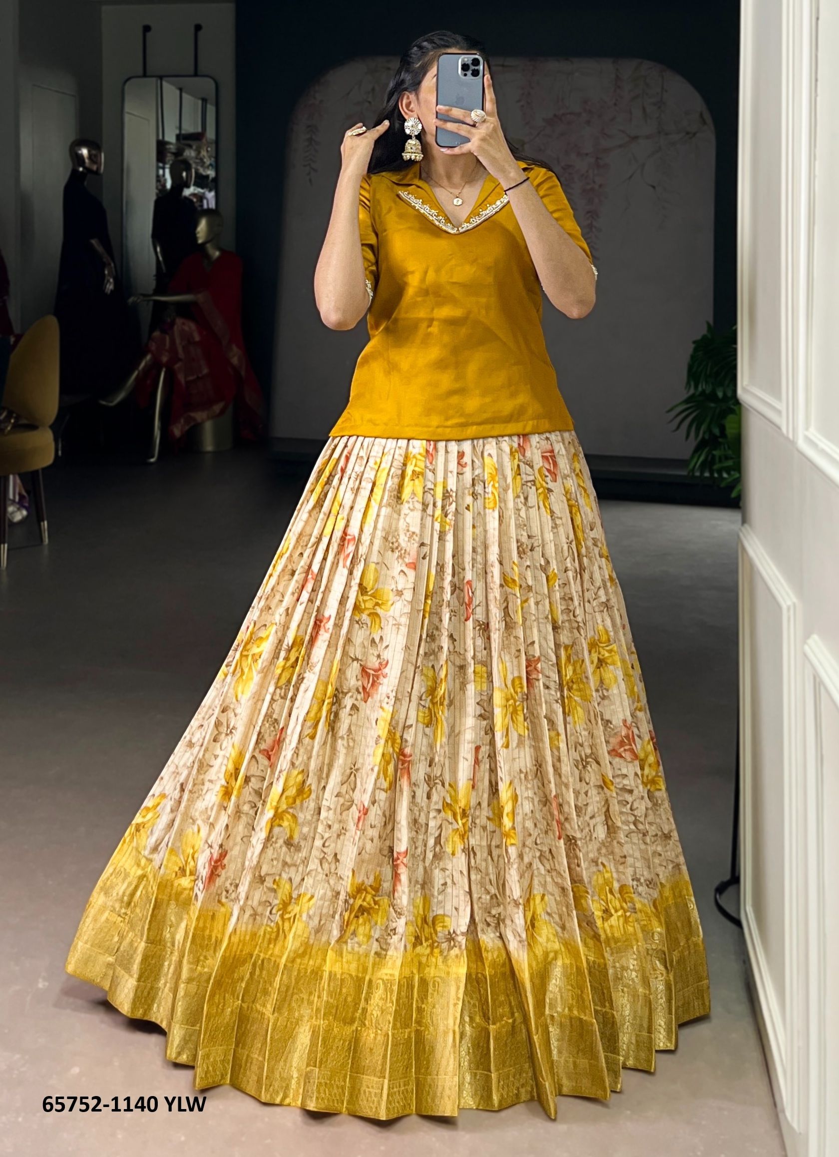 SERIES 1140 - Catalog # 65752 (Set of 4 Readymade Lehengas) SERIES 1140 - Catalog # 65752 (Set of 4 Readymade Lehengas)