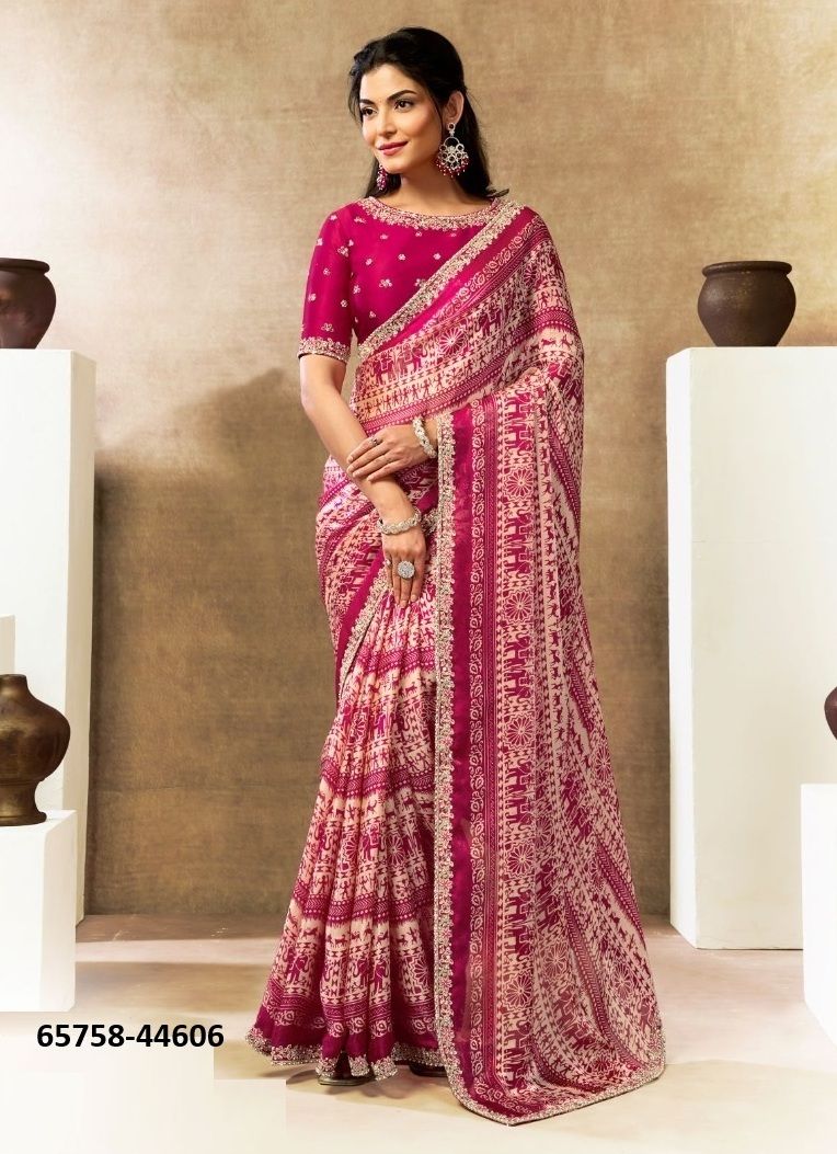 ELITE OASIS - Catalog # 65758 (Set of 16 Sarees)