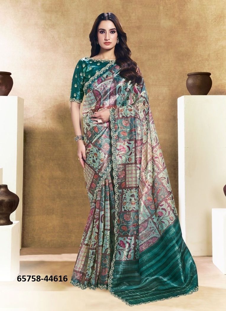 ELITE OASIS - Catalog # 65758 (Set of 16 Sarees)