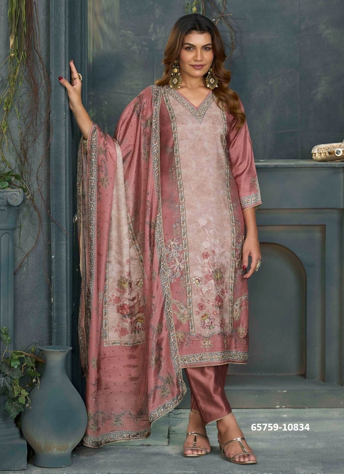 MADHAVI - Catalog # 65759 (Set of 4 Readymade Salwar Suits) MADHAVI - Catalog # 65759 (Set of 4 Readymade Salwar Suits)
